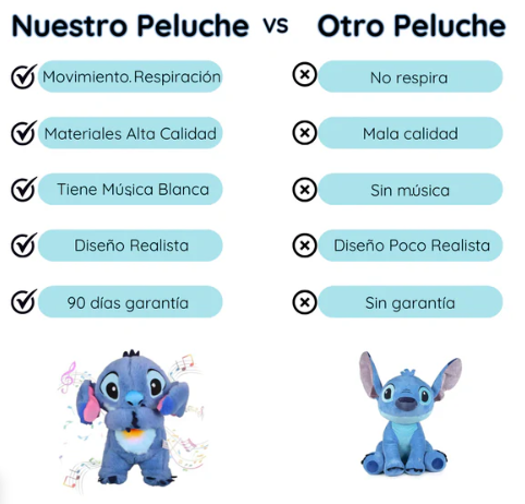 Peluche Stich Relajante